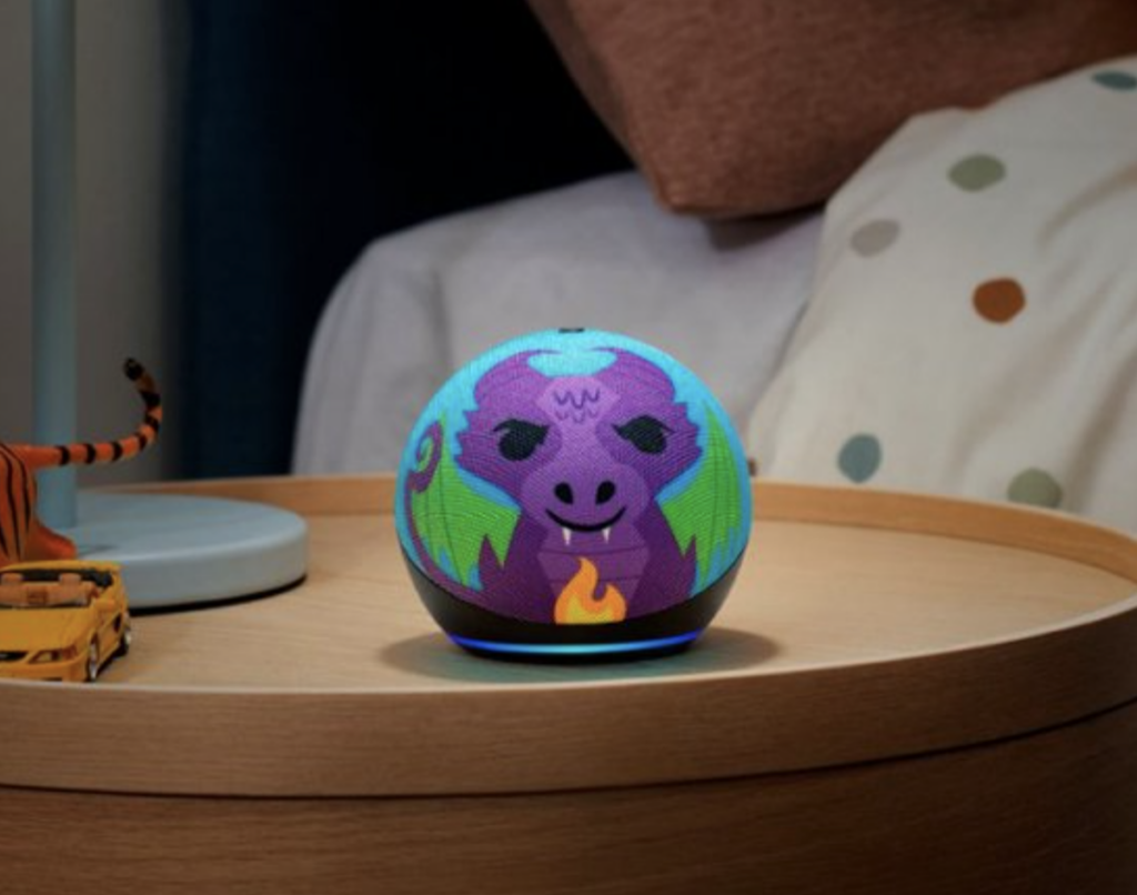 Amazon Kids Echo Dot on nightstand