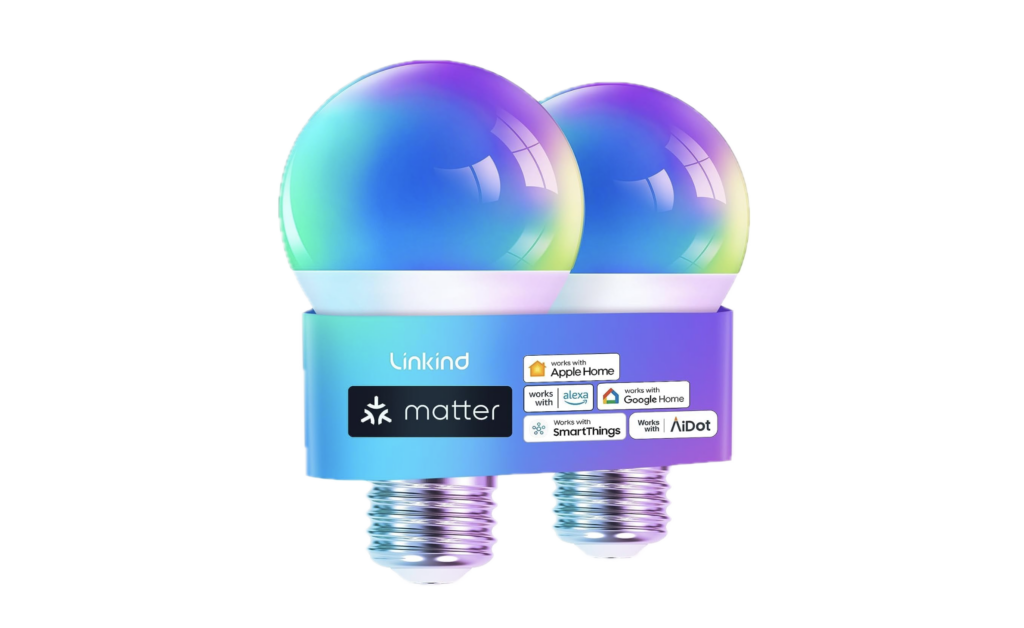 two Linkind smart bulbs