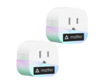 Save 40 percent with coupon on a Matter smart plug 2-pack
