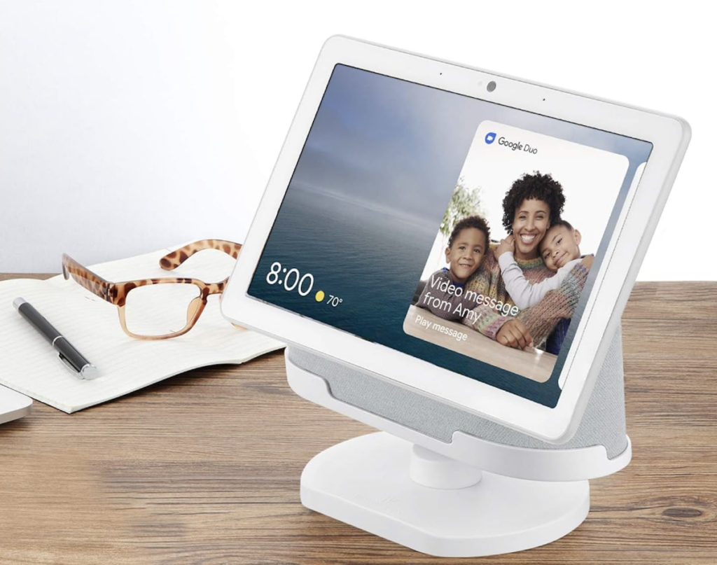 Google Nest Hub Max adjustable stand in white