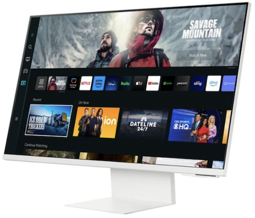 Samsung smart monitor side view