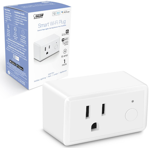 Feit white smart plug and product box