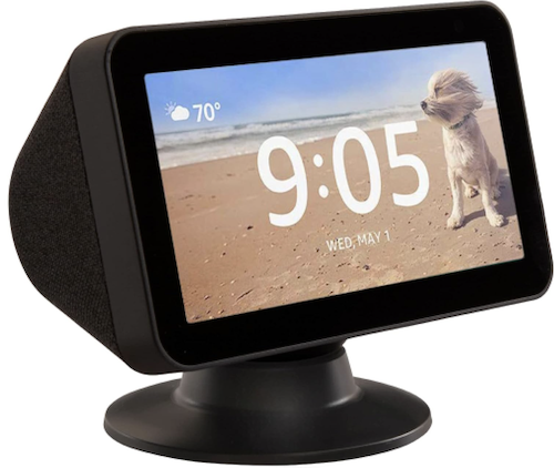 Black tilt and swivel stand for Amazon Echo Show 5