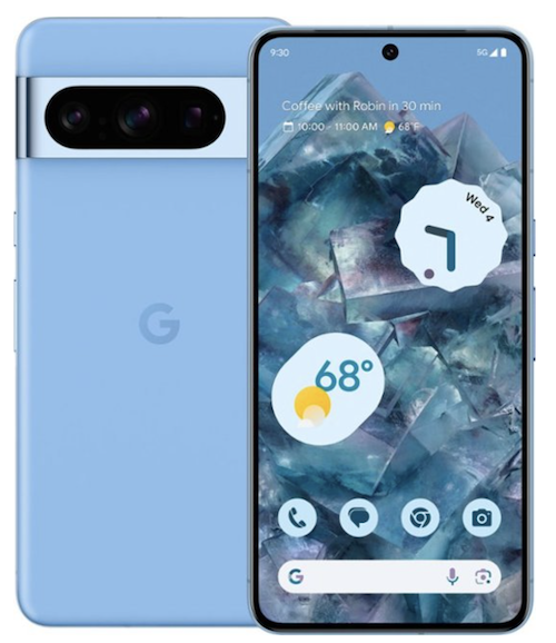 Google Pixel 8 Pro in blue